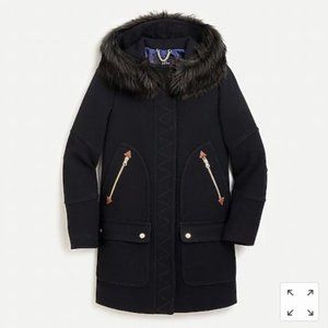 NWT J. Crew Petite Chateau Parka in Italian Wool